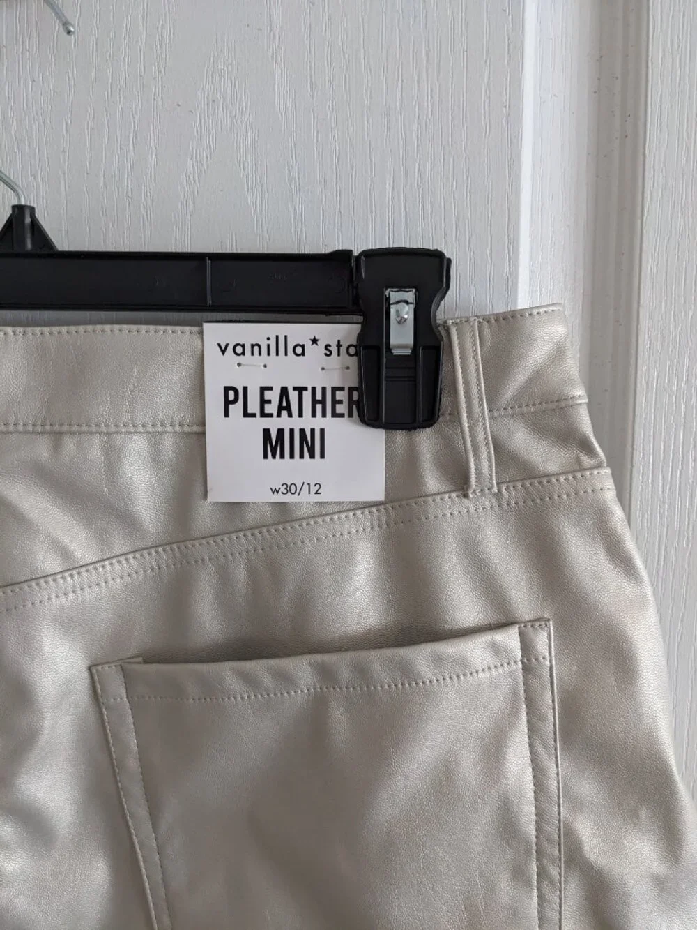 Vanilla Star NWT Pleather Mini Sz 12